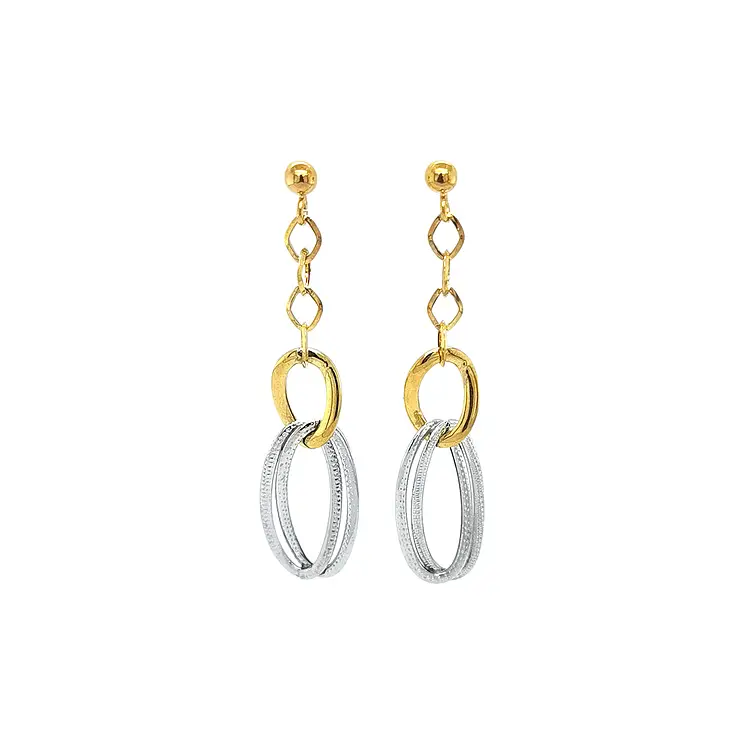 Ohrringe aus Kombinationsgold