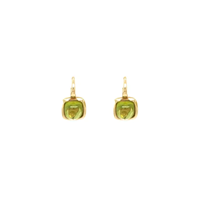 Gold-Ohrringe mit Peridot