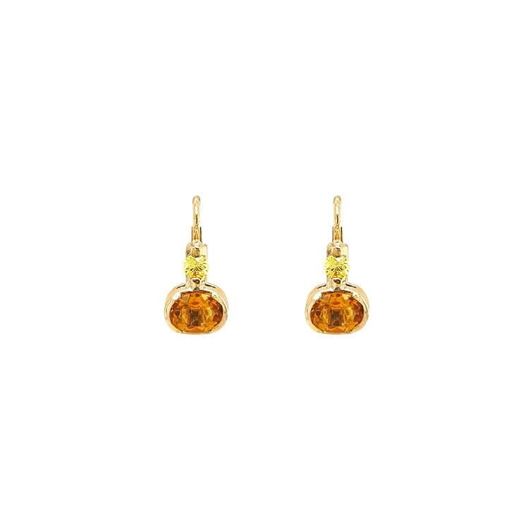 Gold-Ohrringe mit Zirkonen