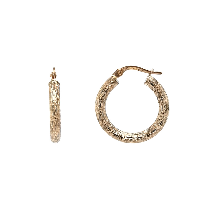 Elegante Goldcreolen