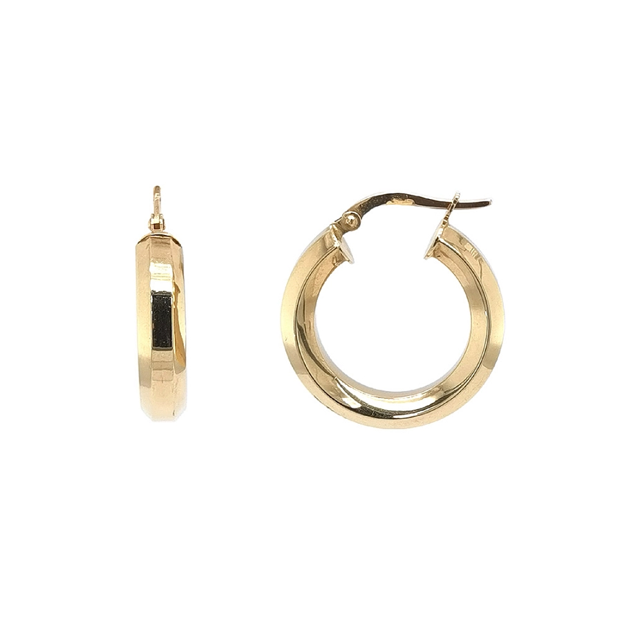 Elegante Creolen aus Gelbgold