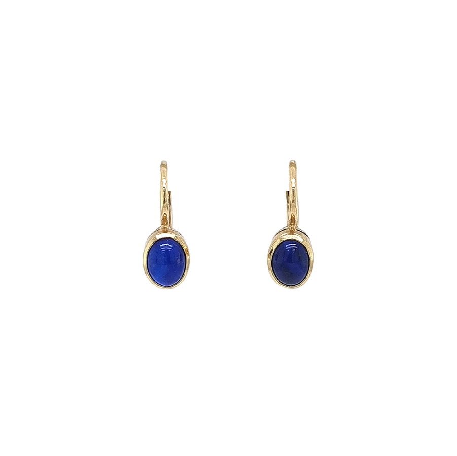 Goldohrringe mit Lapislazuli - Zartheit und Stärke in einem Schmuckstück