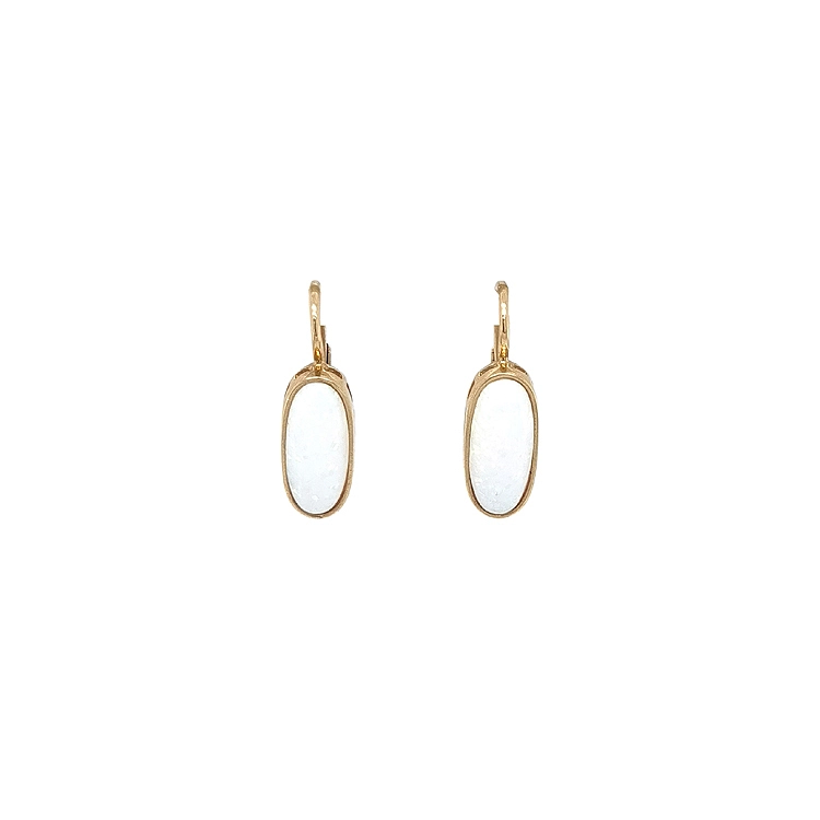 Gold-Ohrringe mit Opal