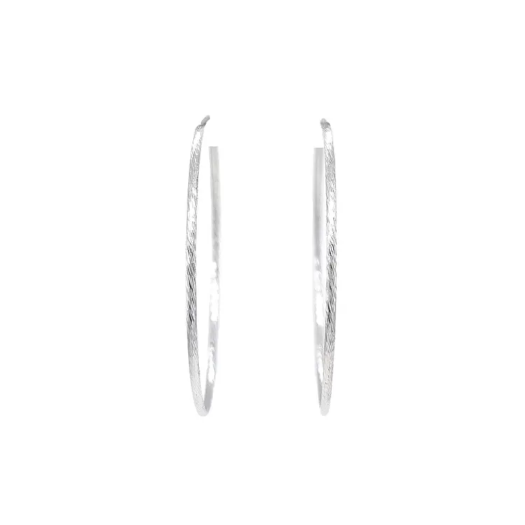 Runde Weißgold-Ohrringe