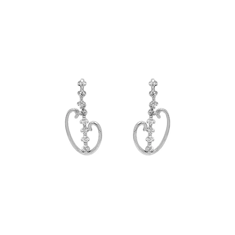 Gold-Ohrringe mit Zirkonen