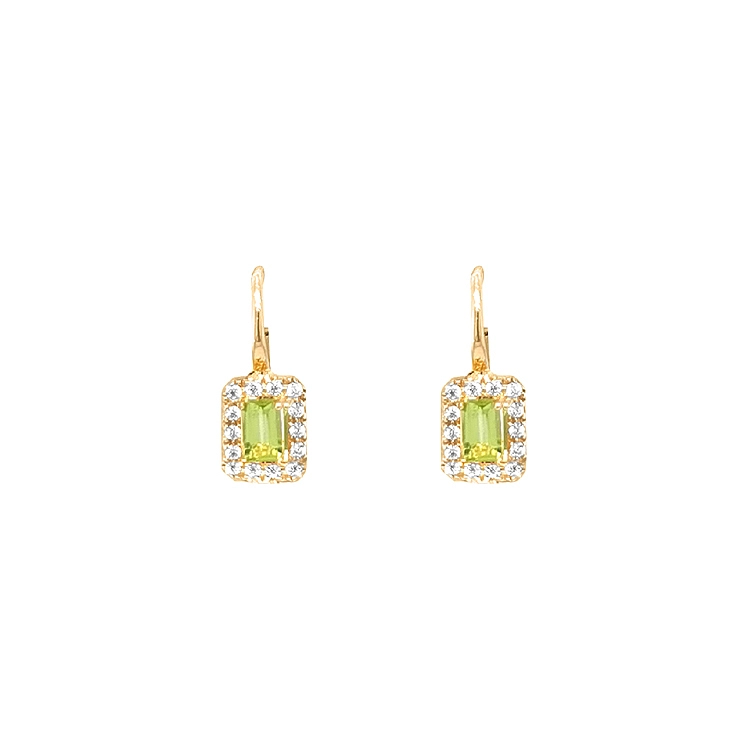 Gold-Ohrringe mit Zirkonen