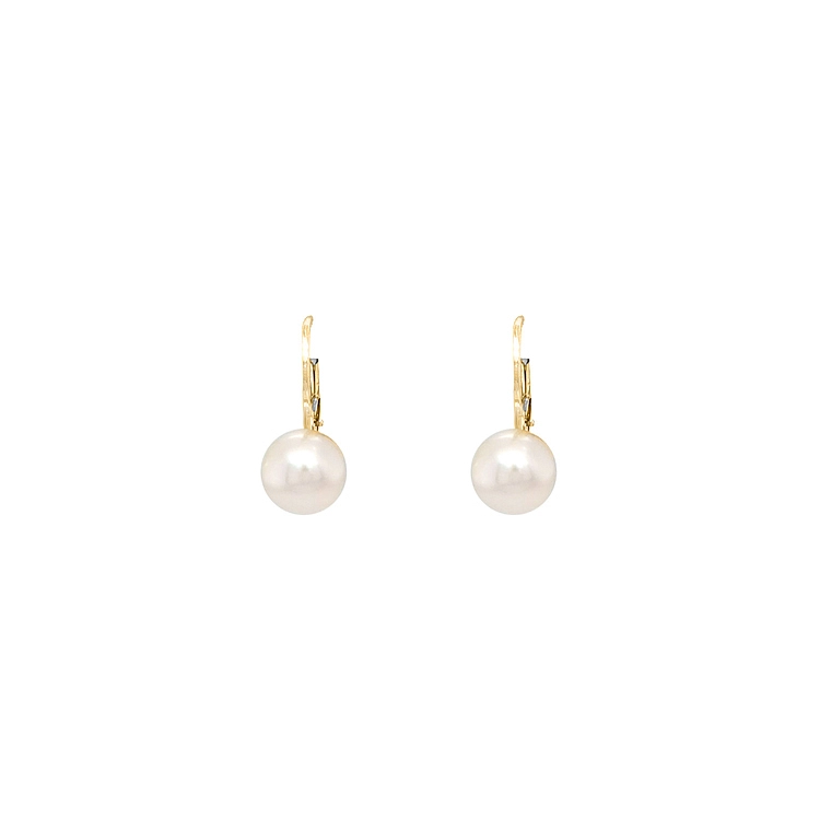 Gold Perlen Ohrringe