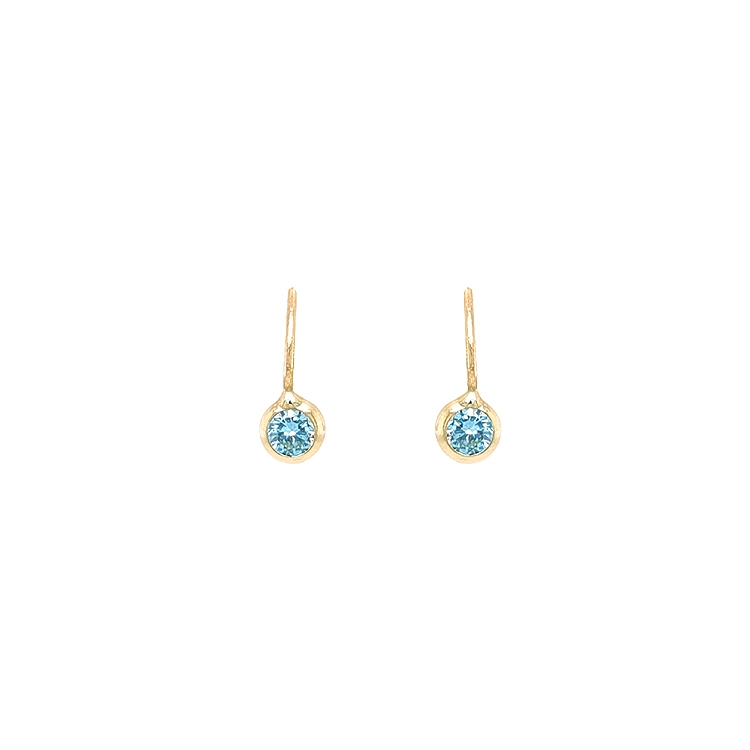 Gold-Ohrringe mit Zirkonen