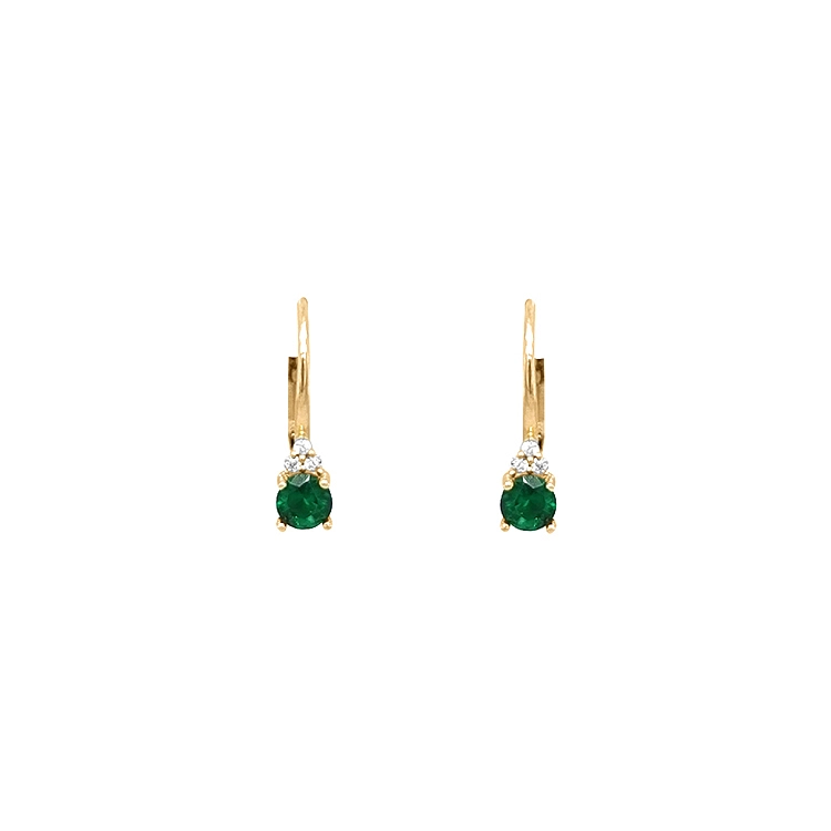 Gold-Ohrringe mit Zirkonen