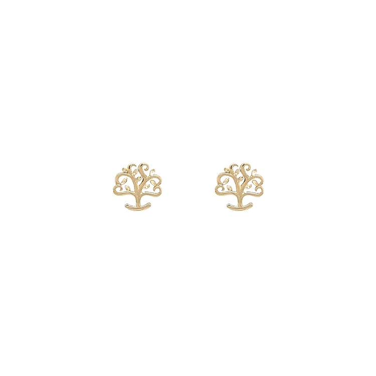 Goldohrringe Baum des Lebens