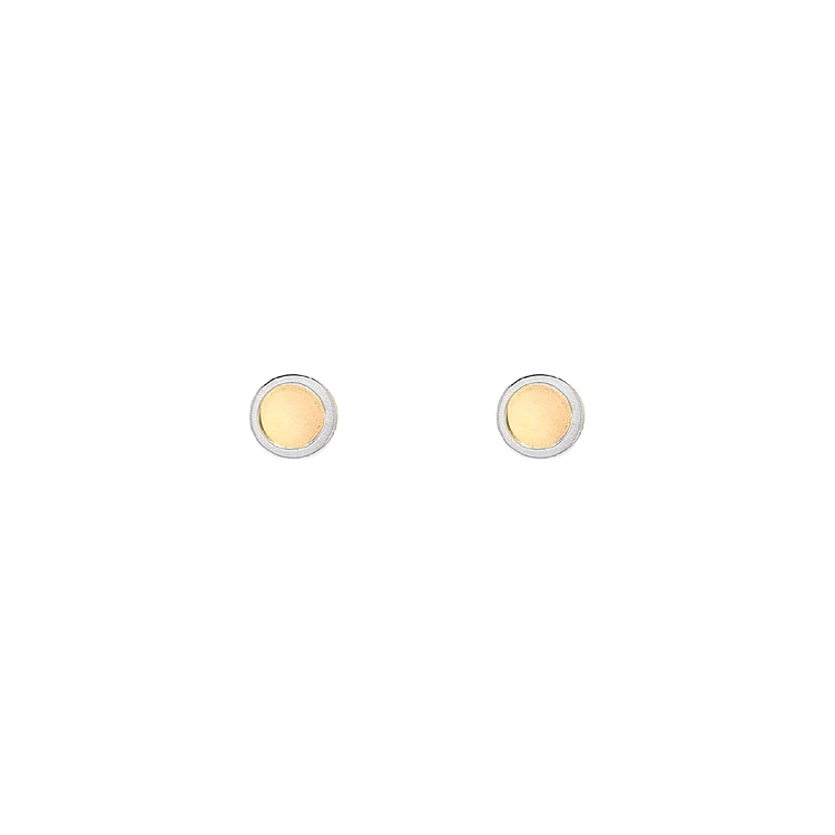Gold-Kombination Gold-Ohrringe
