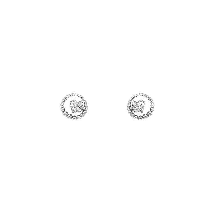 Gold-Ohrringe mit Zirkonen