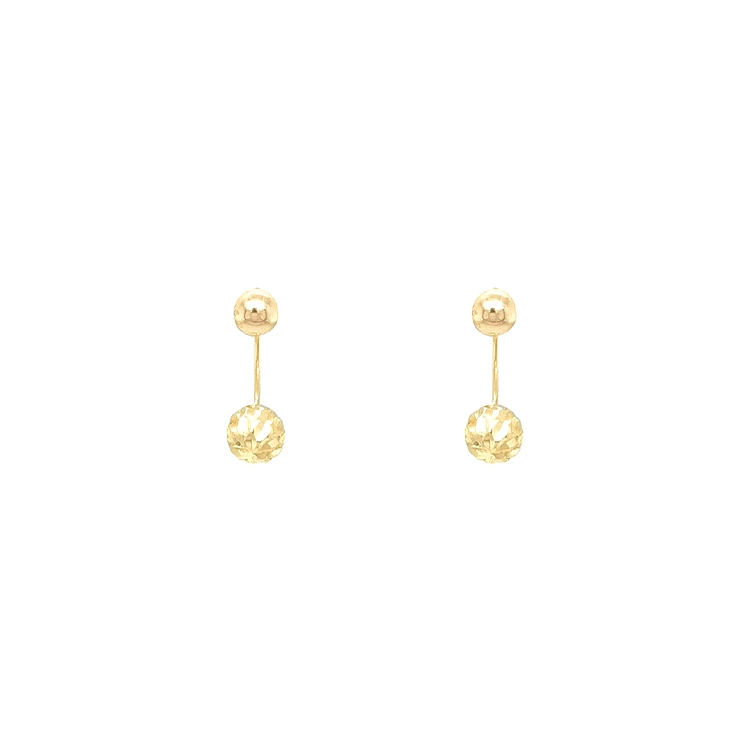 Gold-Ohrringe Perlen
