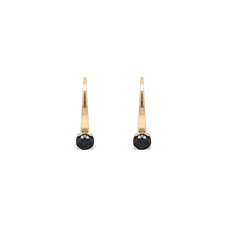 Gold-Ohrringe mit Zirkonen
