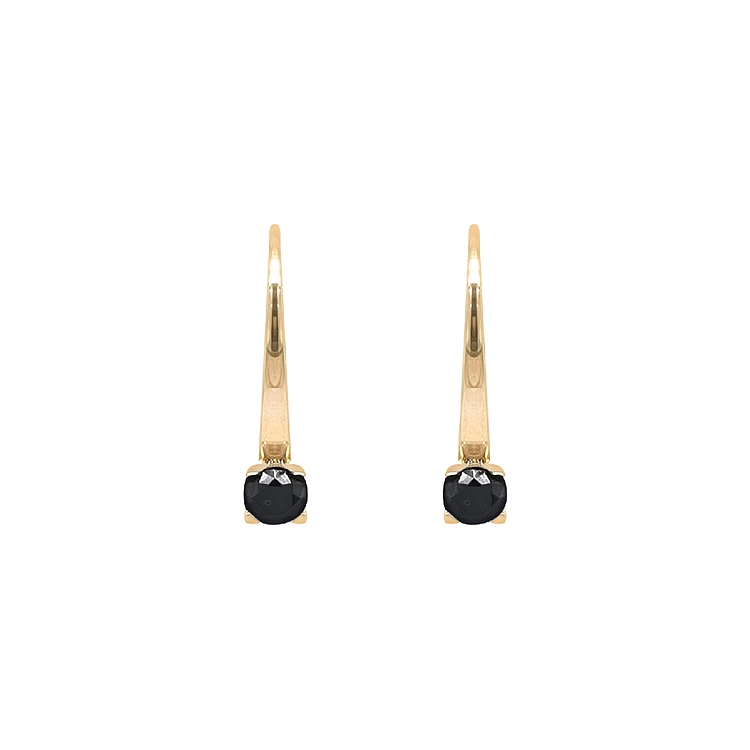 Gold-Ohrringe mit Zirkonen