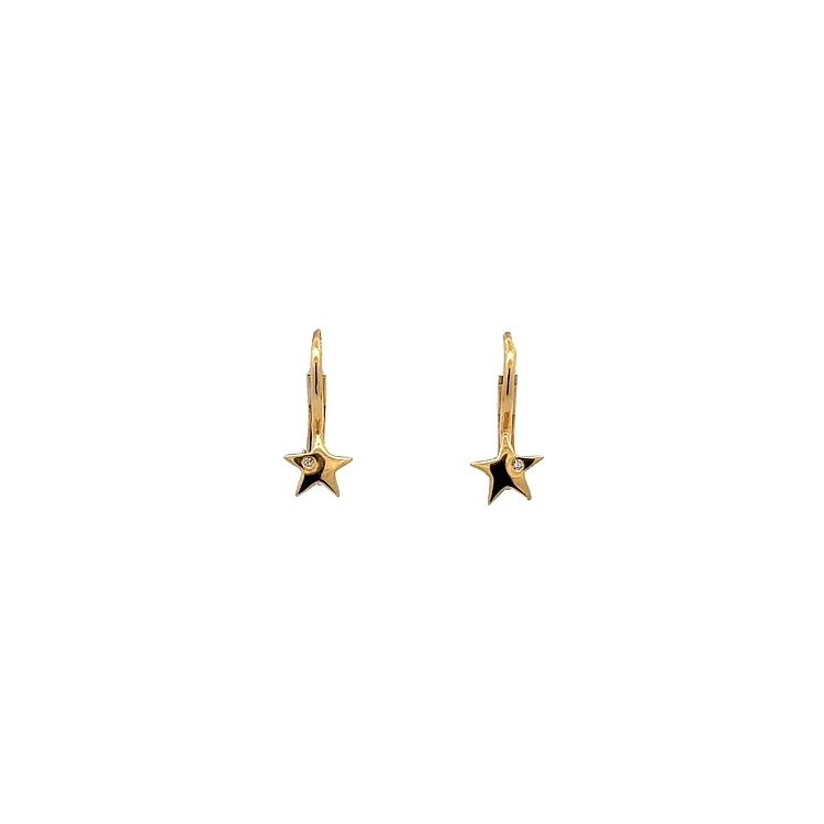 Gold Baby-Ohrringe Sterne