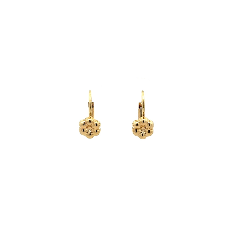 Gold-Ohrringe Blumen