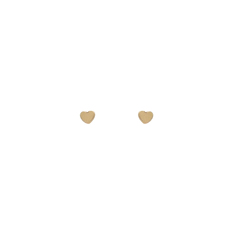 Ohrringe Herz aus Gold Pecky
