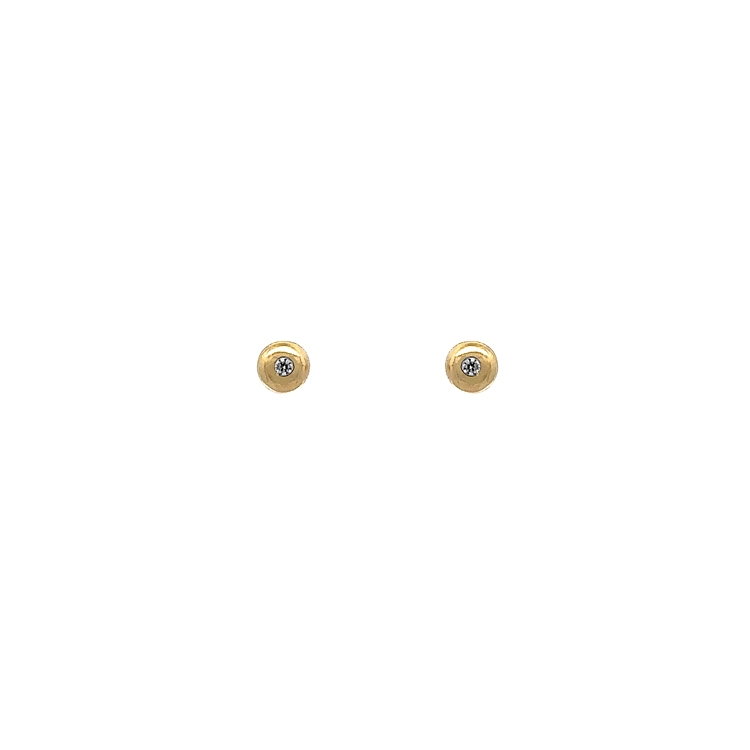 Gold-Ohrringe mit Zirkonen