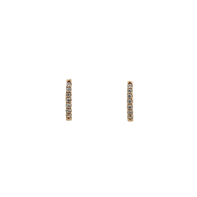 Gold-Ohrringe mit Zirkonen