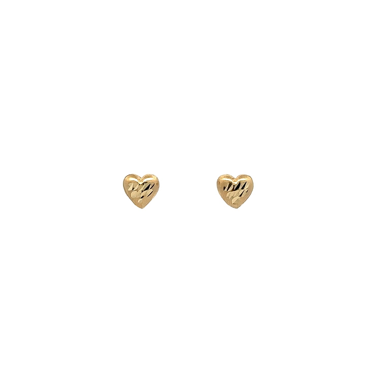 Ohrringe Herz aus Gold Pecky