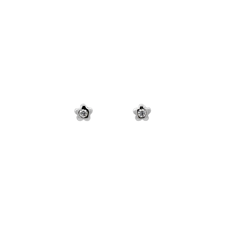 Ohrringe Blumen mit Zirkon