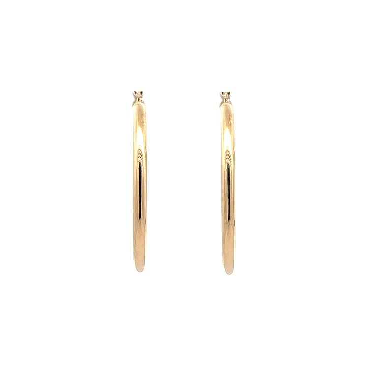 Elegante runde Ohrringe aus Gelbgold