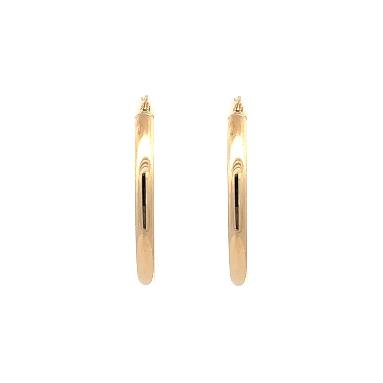 Elegante runde Ohrringe aus Gelbgold