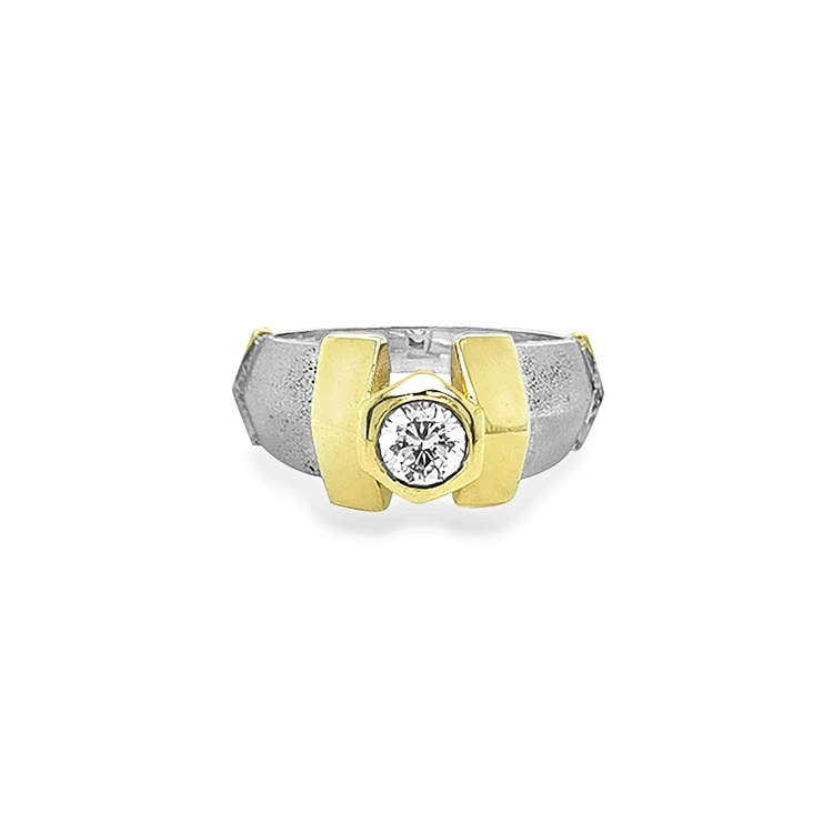 Goldring mit Zirkon