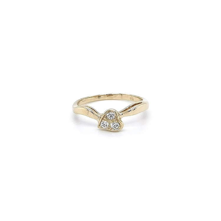 Goldring mit Zirkonen