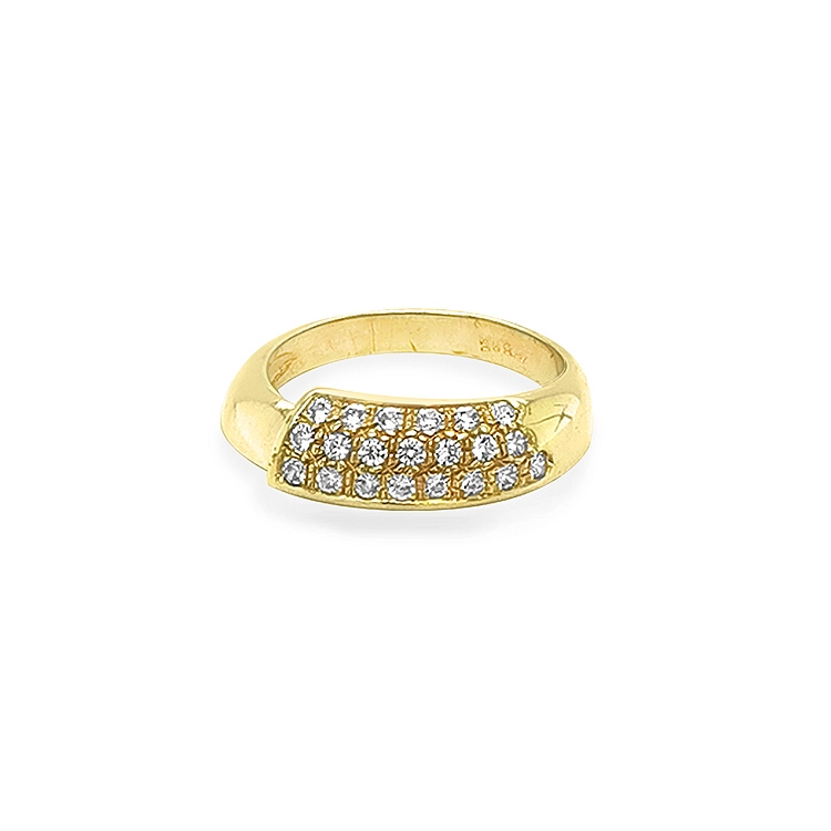 Goldring mit Zirkonen