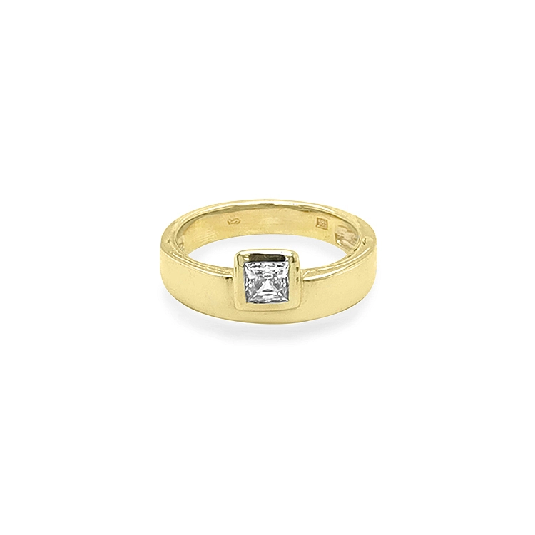 Goldring mit Zirkon