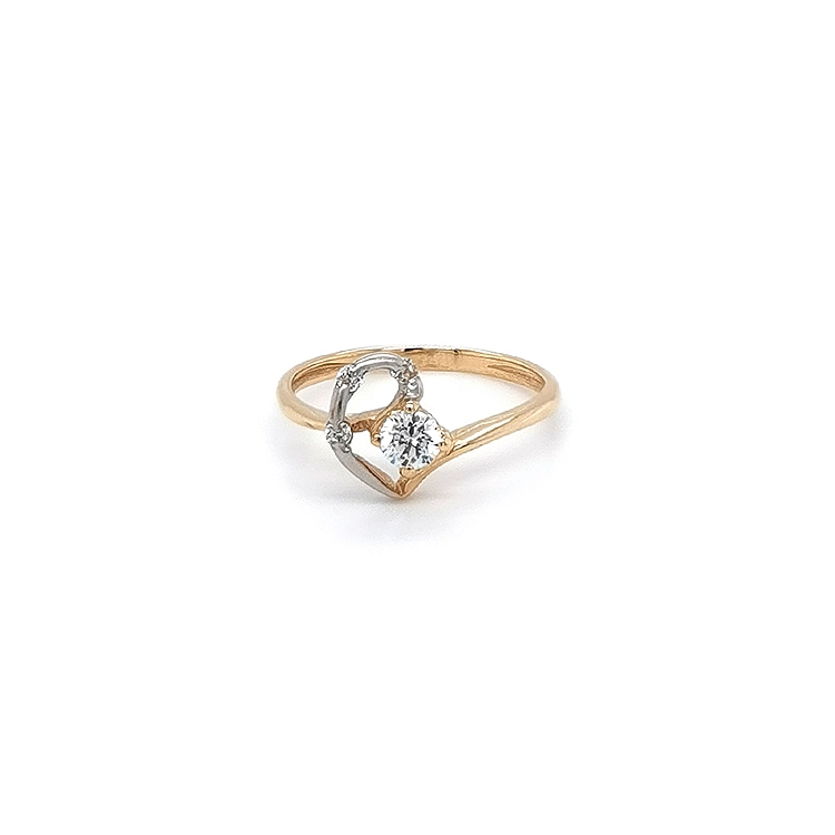 Goldring mit Zirkonen