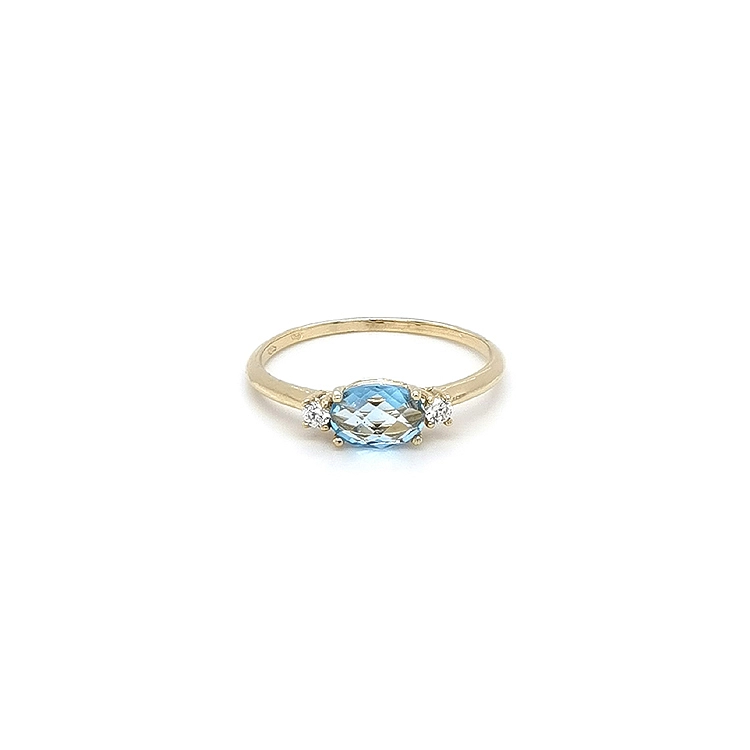 Goldring mit Topas