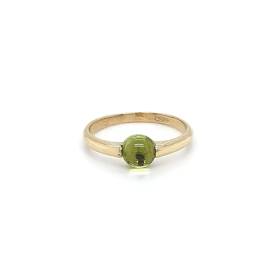 Goldring mit Peridot