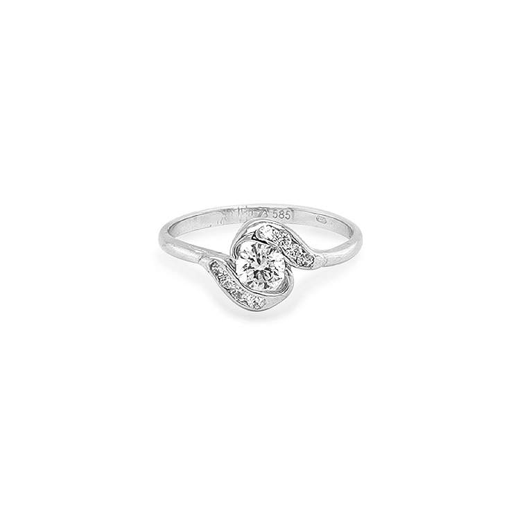 Goldring mit Zirkonen