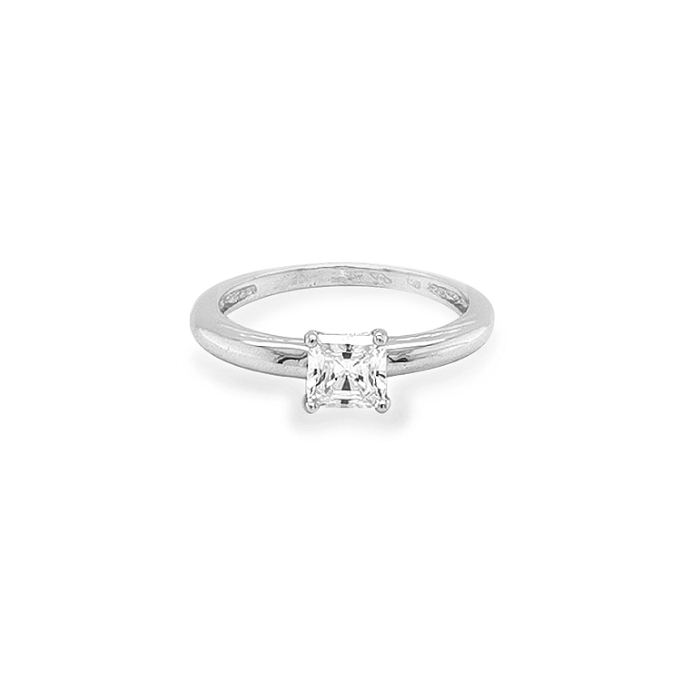 Gold Verlobungsring mit Zirkon
