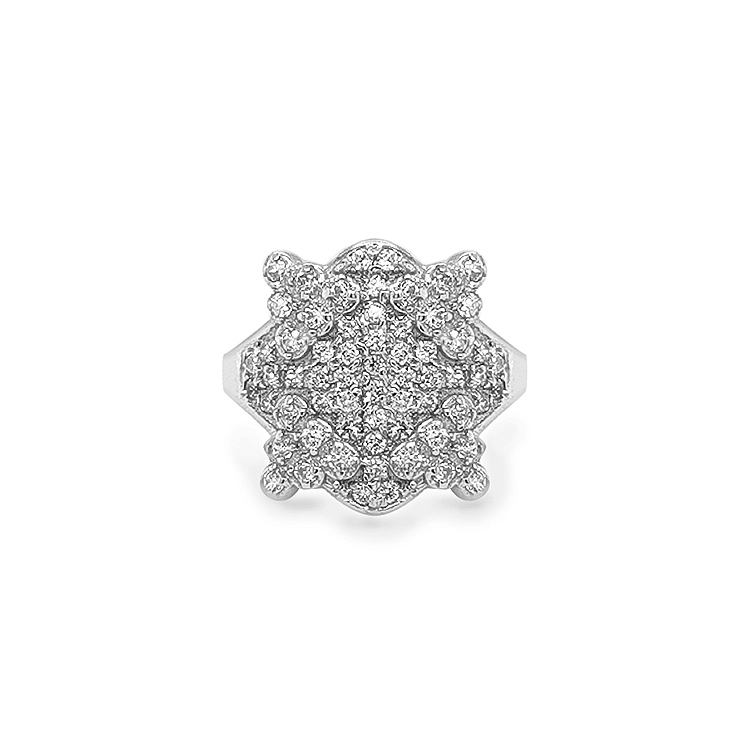 Goldring mit Zirkonen