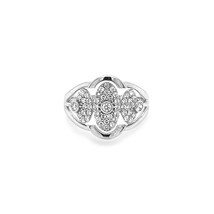 Goldring mit Zirkonen
