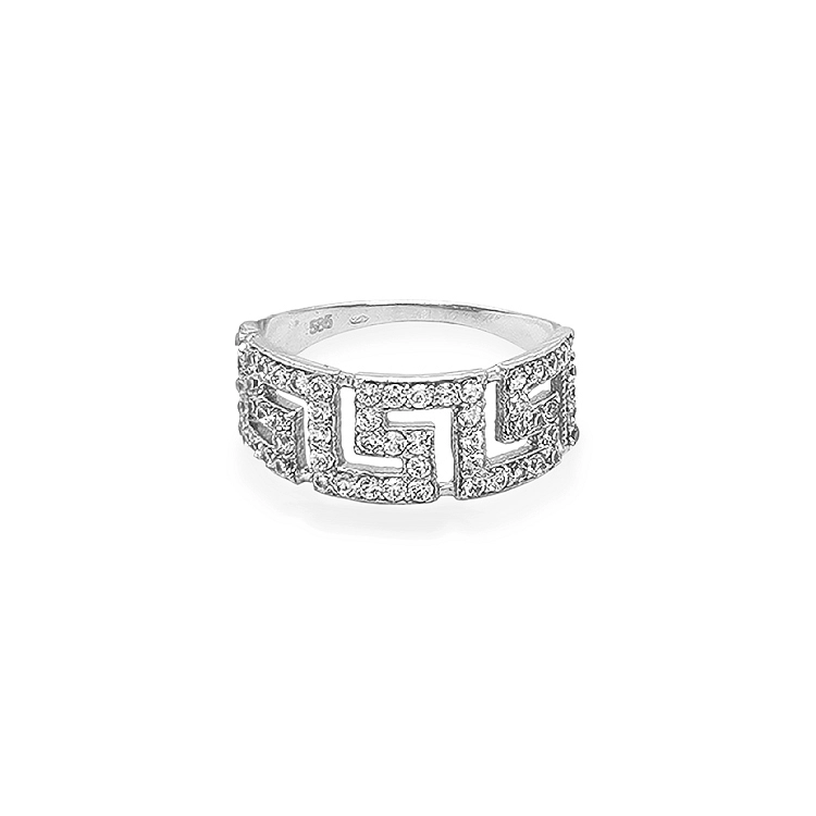 Goldring mit Zirkonen