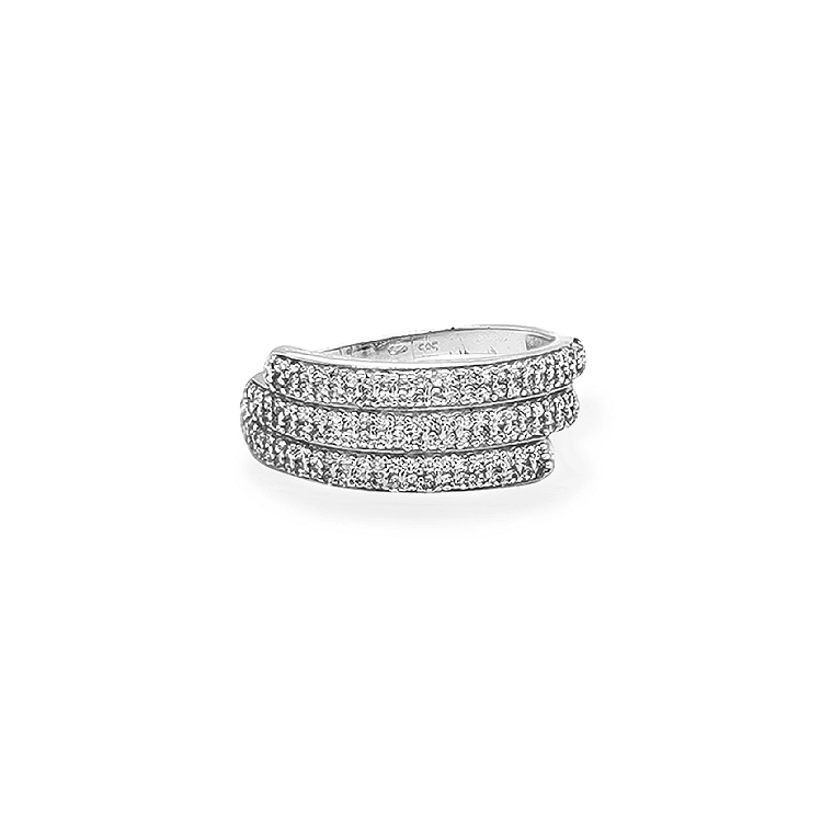 Goldring mit Zirkonen