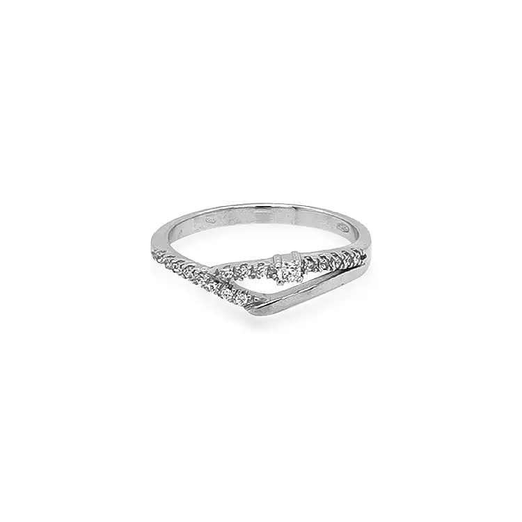 Goldring mit Zirkonen