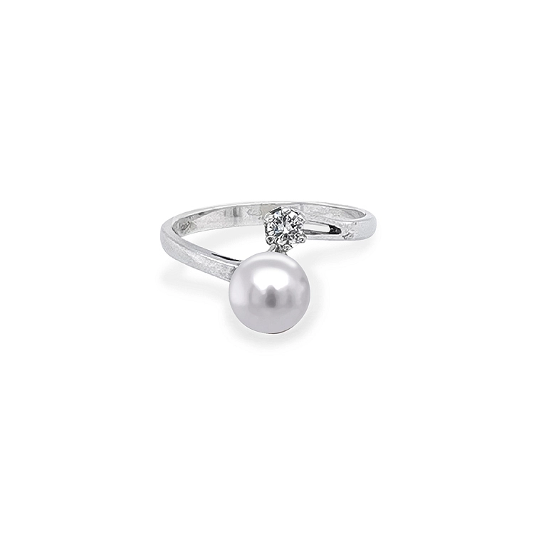 Goldring mit Perle