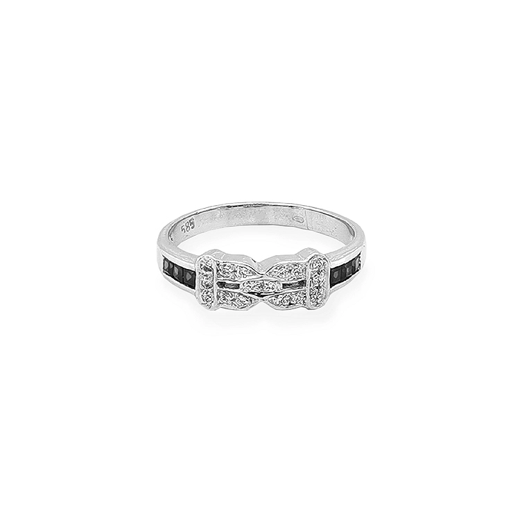 Goldring mit Zirkonen