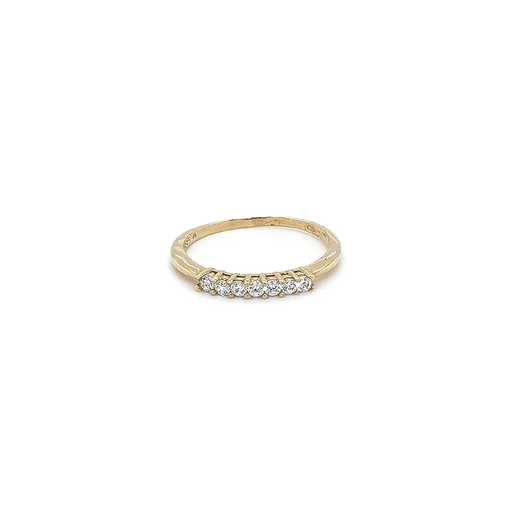 Goldring mit Zirkonen