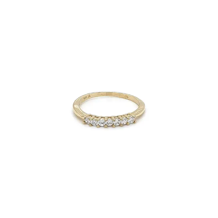 Goldring mit Zirkonia