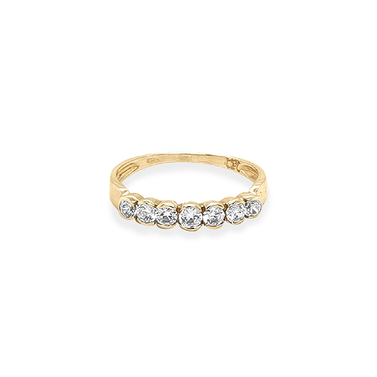 Goldring mit Zirkonen