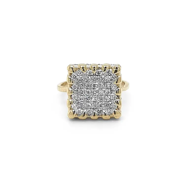 Goldring mit Zirkonen