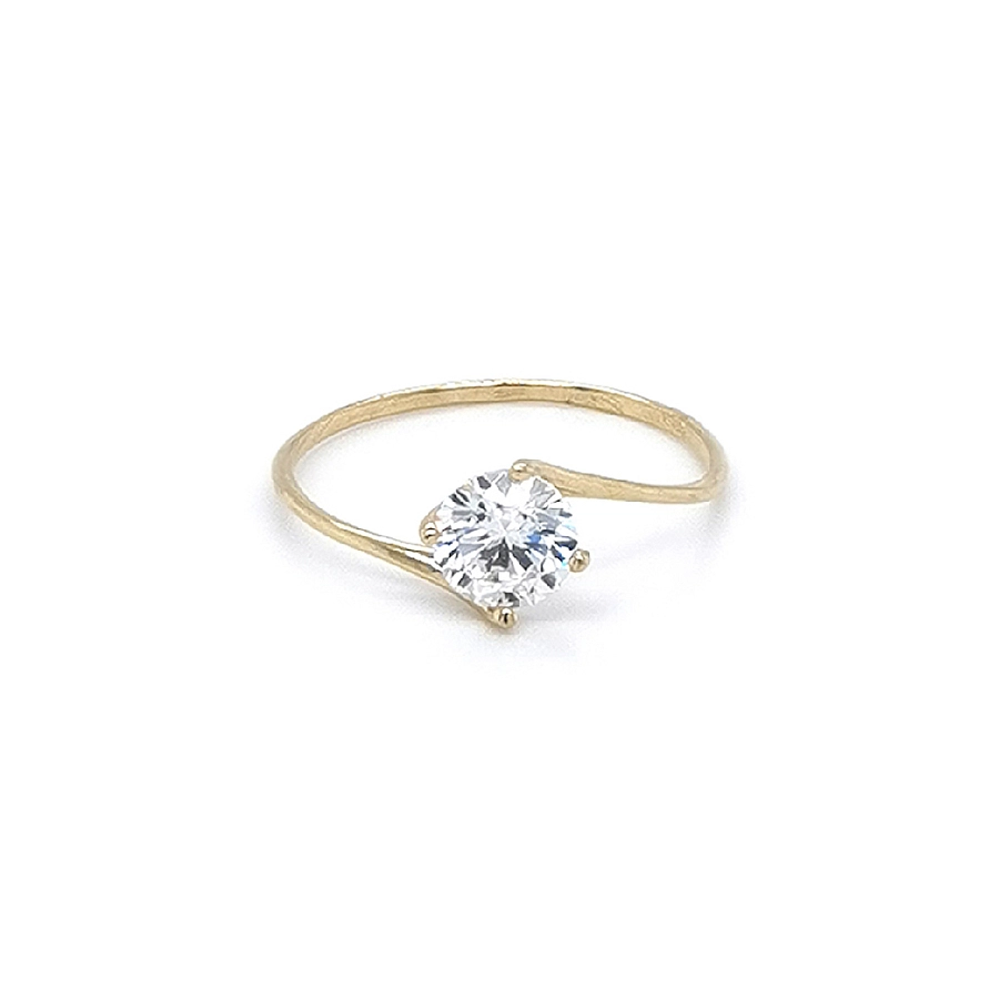Gold-Zirkon-Zahnring
