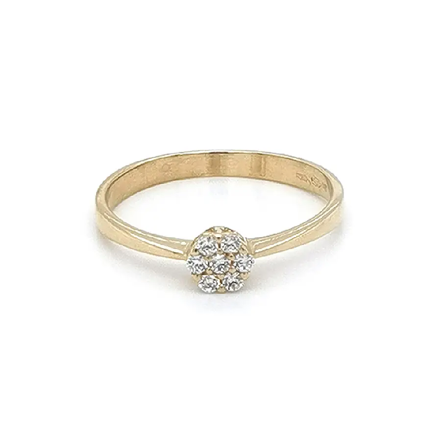 Goldring mit Zirkonen